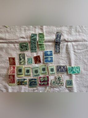 Lot #7 Vintage Greece Ceylon NATO Stamps 50pc Europa Collection